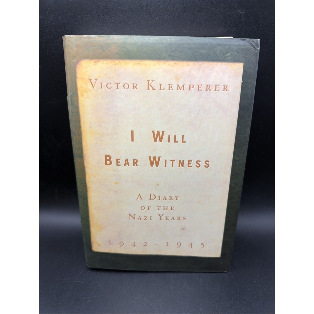 1999 I Will Bear Witness by Victor Klemperer 1st Edition Hardcover Book